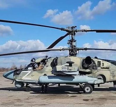 Ka-52 helicopters of Russia’s Battlegroup Center destroy seven Ukrainian strongholds