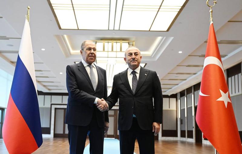 Lavrov, Cavusoglu begin talks in Ankara