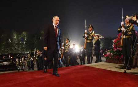 Press review: Putin in China for BRI forum and Ankara pushing own Mideast settlement model