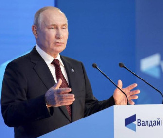 Russia has to respond to constant geopolitical pressure, says Putin