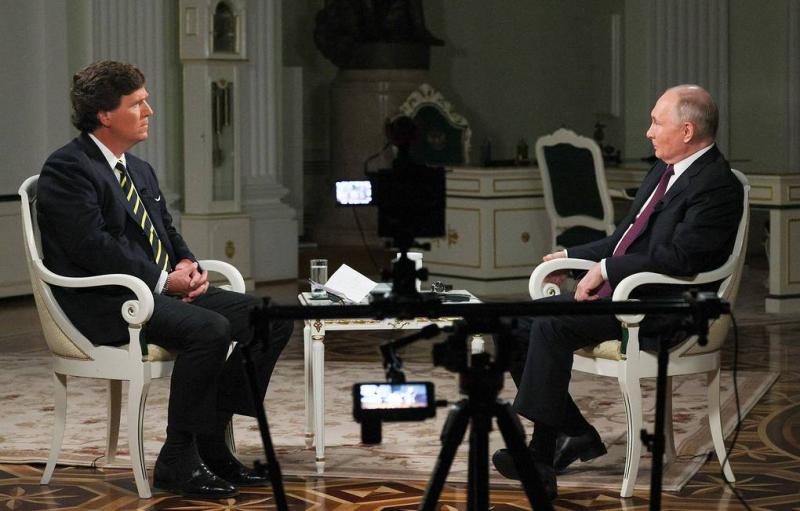 Press review: Carlson interviews Putin in narrative snub and Kiev sacks army head Zaluzhny