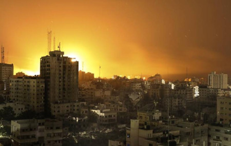 Israel delivers strikes on residential areas in central, north Gaza