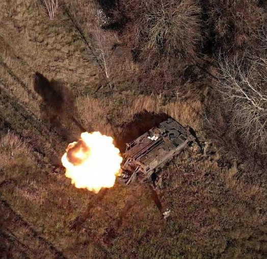 Russian military destroys first Leopard 1A5 tank during special military operation